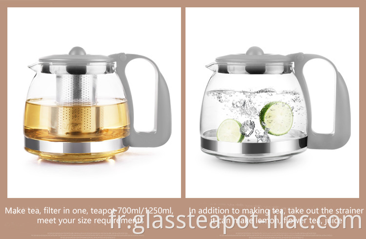 Clear Glass Tea Pot 7